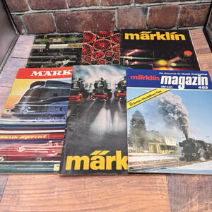 Lot of‎ 6 Vintage Marklin Trains Catalogs Magazines Advertisement 1970s 80s